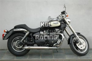 QD exhaust voor TRIUMPH SPEEDMASTER/AMERICA - Twin slip-on chrome demper set (normal version)