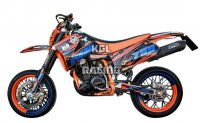 GPR voor Ktm Lc4 640 End-Adv-SM Nov. 2003/06 - Gekeurde slip-on Demper - Furore Nero