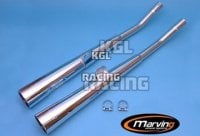 MARVING Pots KAWASAKI Z 750 2 CYLINDERS - Marvi Chromium