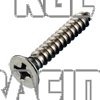 Plate Screw countersunk head Stainless steel - 6,3 x 45mm - 200 pieces - Click Image to Close