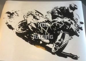 BMW R1200GS In action auto collant mural - BIG 77 x 55 cm