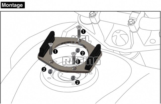 Tankring Lock-it Hepco&Becker - Moto Guzzi Moto Guzzi V 7 II Scrambler - - Click Image to Close