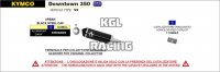 Arrow for Kymco DOWNTOWN 350i 2015-2016 - Catalytic converter kit