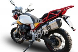 GPR voor Moto Guzzi V85 Tt 2019/20 Euro4 - Gekeurde slip-on Demper - Sonic Titanium