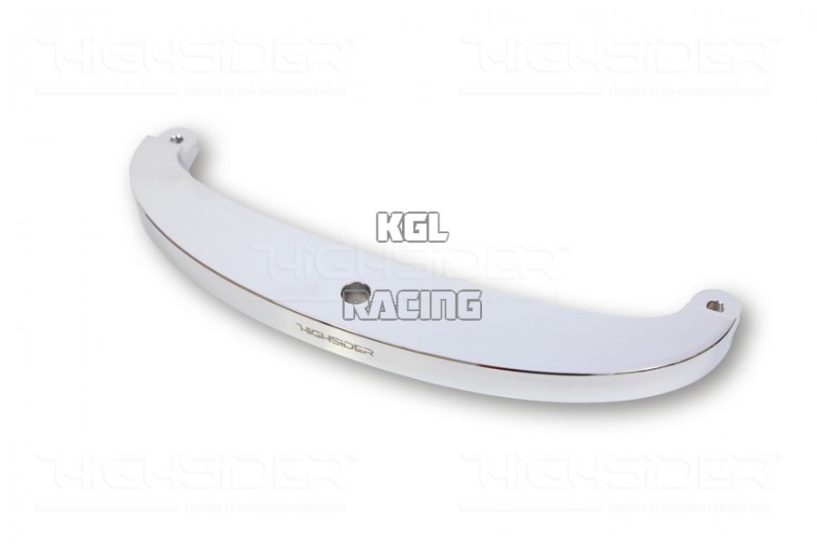 HIGHSIDER CNC Alu headlight bracket BOTTOM TYPE1, chromed. - Click Image to Close
