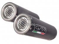 GPR for Ducati Monster 696 2008/14 - Homologated with catalyst Double Slip-on - M3 Poppy