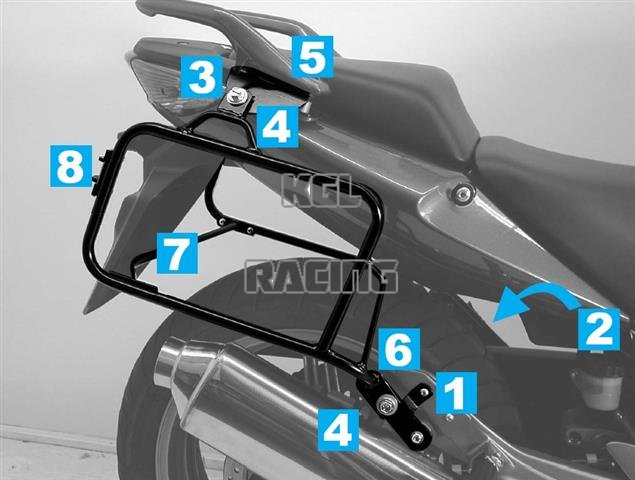 Luggage racks Hepco&Becker - Honda CBF500 '04-> Lock-it - Click Image to Close