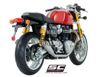 SC Project dempers Triumph THRUXTON 1200 / R - Conic '70s Silencers