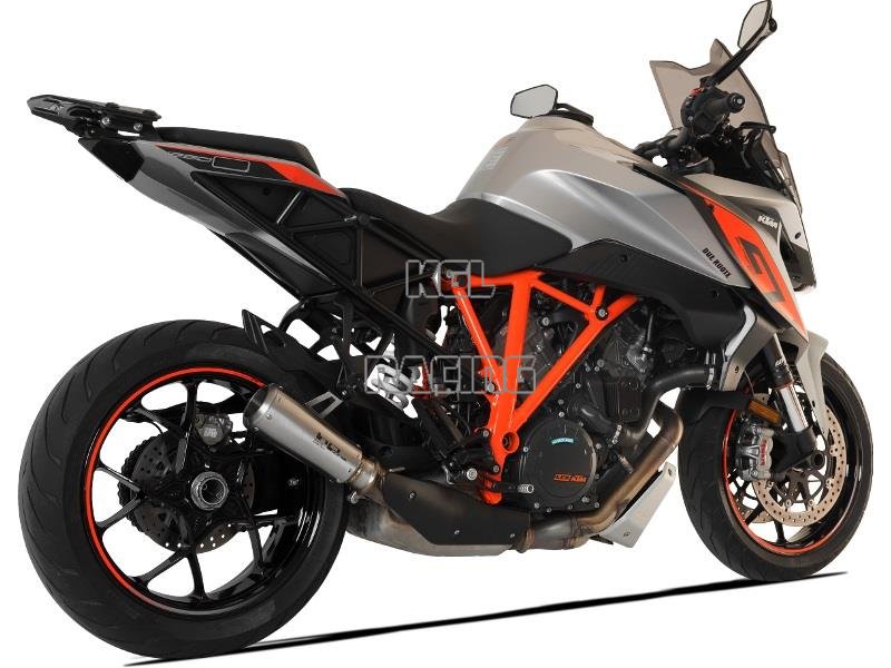 HP CORSE for KTM 1290 SUPER DUKE GT 2017-> - Silencer GP07 LOW Inox Satin - Click Image to Close