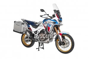 Touratech ZEGA Pro system pannier pour Honda CRF1100L Africa Twin (2022-) / Adventure Sports - 38L_45L - support argent , pannier aluminium