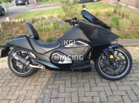 KGL Racing silencer Honda NM4 Vultus '14-> - DOUBLE FIRE TITANIUM BLACK
