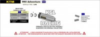 Arrow for KTM 990 Adventure 2006-2014 - Catalytic converters kit
