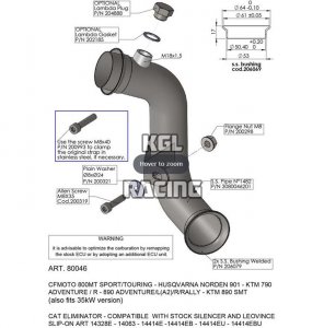 Leovince for KTM SMT 890 ABS 2023-2024 - Decat pipe