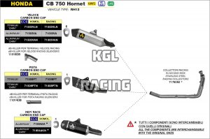 Arrow for HONDA CB 750 HORNET 2023-> - Racing collectors interchangeable with original ones
