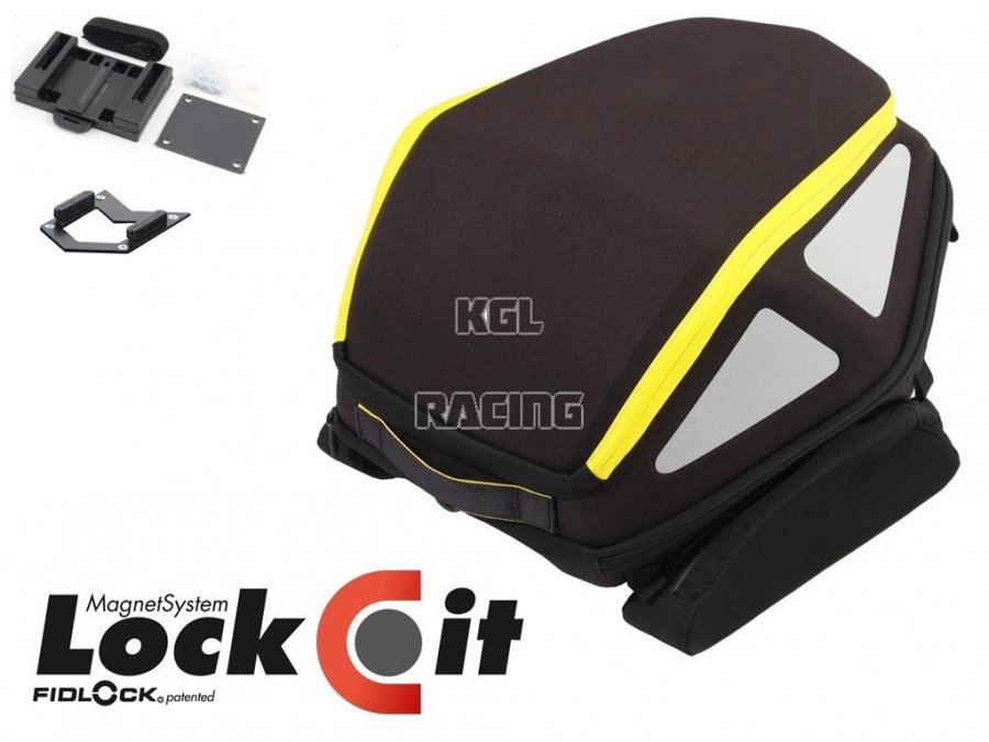 Hepco&Becker sac Lock-it - Rear bag Royster noir/jaune - Cliquez sur l'image pour la fermer