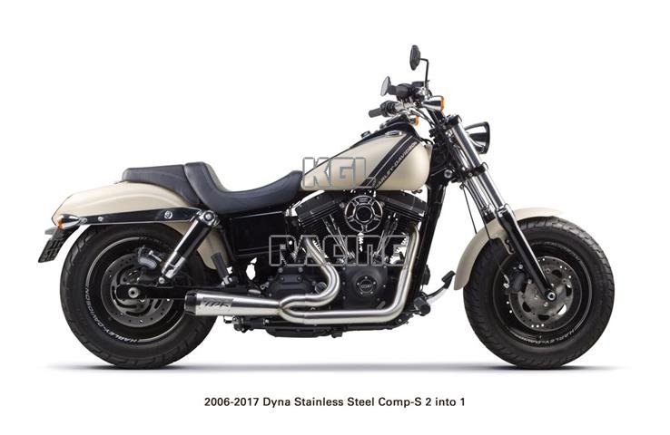 Two Brothers exhaus 2-1 HARLEY DAVIDSON DYNA COMP-S EXHAUSTS (2006-2017) - Click Image to Close