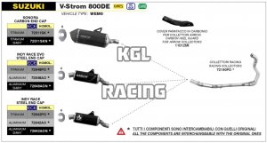 Arrow pour SUZUKI V-STROM 800DE 2023-2024 - Indy Race aluminium Silencieux avec embout en inox