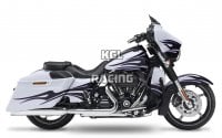 Kesstech pour Harley Davidson Street Glide CVO 117 2018-2020 - slip-on set FL-Double Chroom