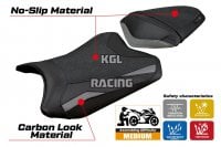 Housse de selle compatible Kawasaki Ninja 300 2013 - 2017 - model Aliko Ultragrip - SANS LOGO - Gris
