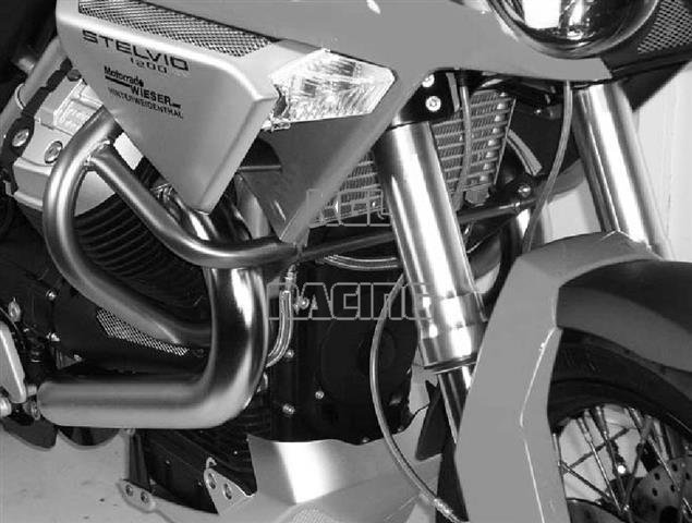 Crash protection Moto Guzzi STELVIO - black - Click Image to Close