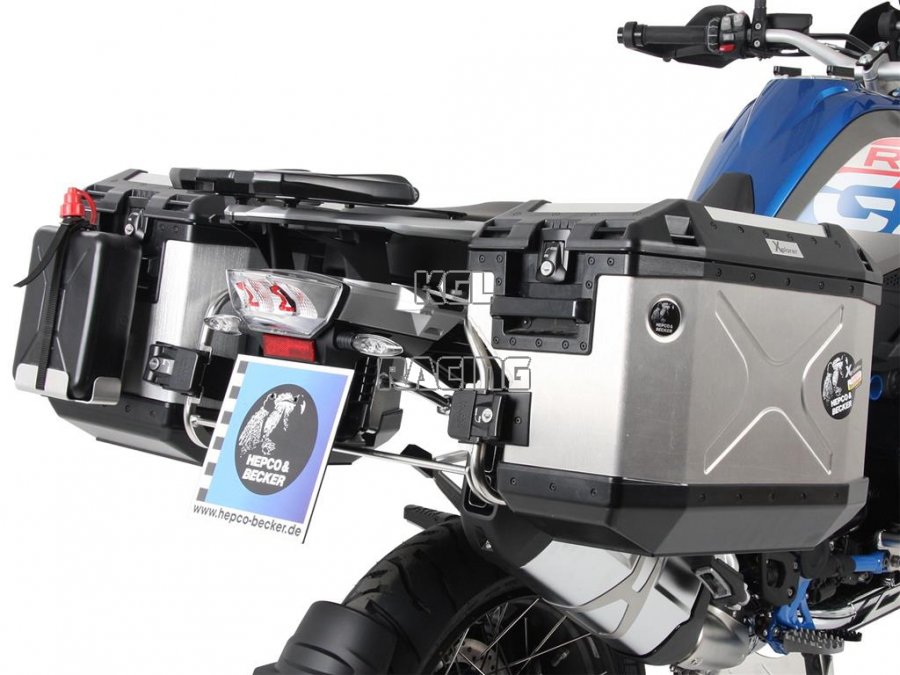 Luggage racks Hepco&Becker - BMW R 1250 GS LC Adventure (2019-) - Cutout, incl. sidecases BLACK - Click Image to Close
