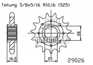 KTM 1190 RC8 2009-2009 - Pinion Gear 17 Teeth