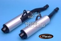 MARVING Silencers KAWASAKI ZZR 600 93/96 - Cylindrical ? 100 Black + aluminium