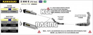 Arrow pour Kawasaki Z 800 E 2013-2016 - Collecteurs racings