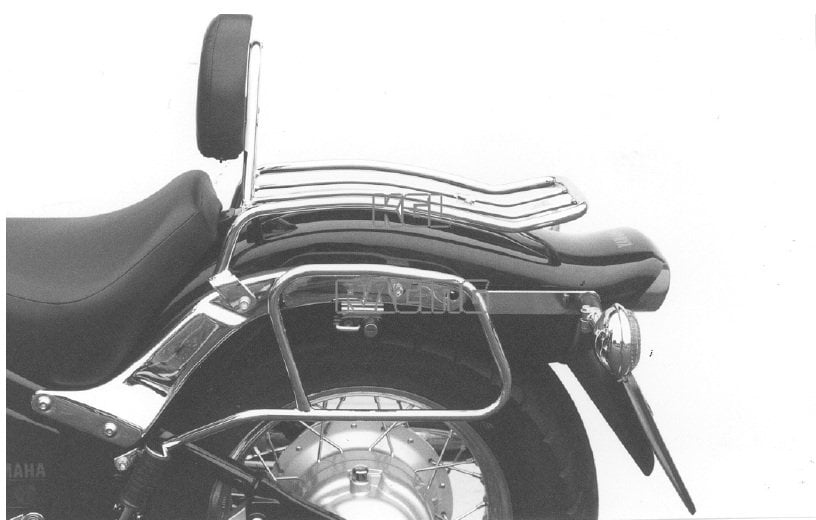 Solorack met rugsteun - Yamaha XVS 650 - chroom - Klik op de afbeelding om het venster te sluiten
