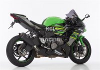 SHARK for KAWASAKI ZX-6R (ZX636G) 2019-2020 - SHARK DSX-7 slip on exhaust (4-1) super short - matt black/end cap carbon