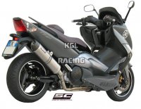 SC Project uitlaat YAMAHA TMAX 500 '08-11 - Full system Oval Titanium