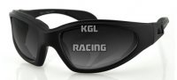 Bobster zonnebril GXR, zwart frame, anti-fog, donkere lens