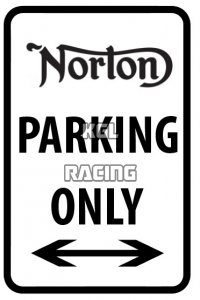 Panneaux métalliques parking 22 cm x 30 cm - NORTON Parking Only