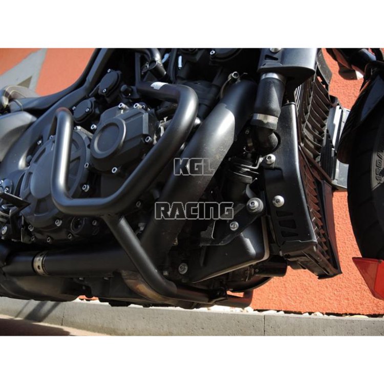 RD MOTO Crash frames Yamaha V-Max 1700 (lower frames) 2009-2014 - black matt - Click Image to Close