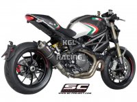 SC Project slip-on DUCATI Monster 1100 EVO - Oval R60 Carbon