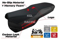 Seat cover compatible Ducati Multistrada V4 2021-2025 - model Lula Ultragrip Comfort System - WITH LOGO - Black