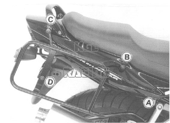 Luggage racks Hepco&Becker - Suzuki GSF1200 N/S BANDIT '01-'05 - Click Image to Close