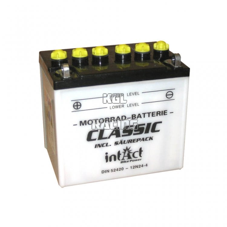 INTACT Bike Power Classic battery 12N24-4 with acid pack - Click Image to Close