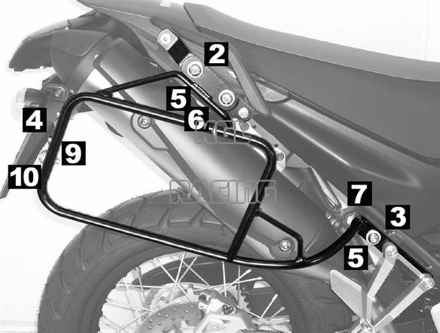 Support coffre Hepco&Becker - Yamaha XT660 R/X '07-> Lock-it - Cliquez sur l'image pour la fermer