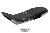 Housse de selle compatible Husqvarna Svartpilen 401 2018 - 2023 - model Solna - SANS LOGO - Argent