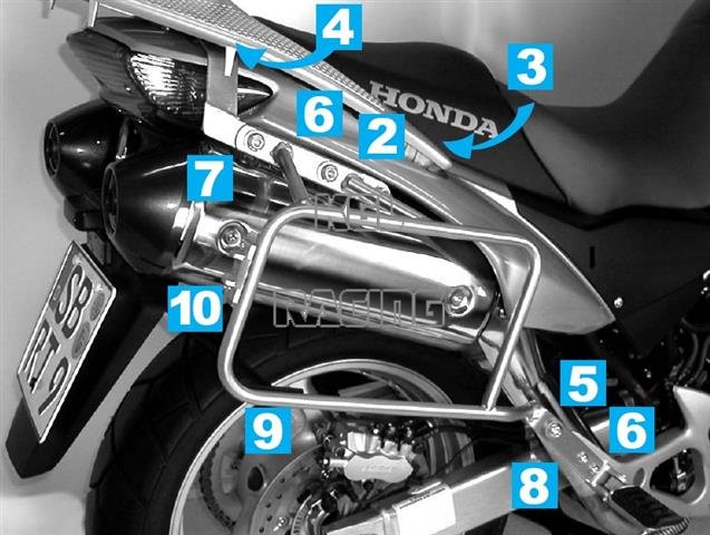 Kofferrekken Hepco&Becker - Honda XL1000V '07-> Lock-it - Klik op de afbeelding om het venster te sluiten