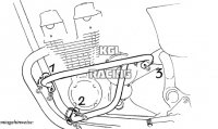 Valbeugels voor Honda CB 750 '92-> - chroom