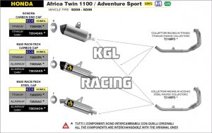 Arrow for Honda CRF1100L Africa Twin 2020-2022 - Titanium racing collectors