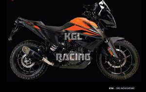 IXRACE voor KTM 390 ADVENTURE (2020) - uitlaat demper MK1 SERIES BLACK