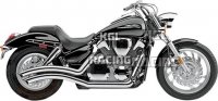 COBRA SPEEDSTER SWEPT Echappement HONDA VTX1300C 04-09 - Chrome