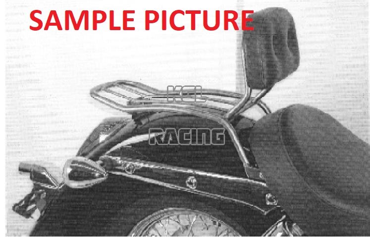 Solorack with backrest - Kawasaki VN 2000 - chrome - Click Image to Close