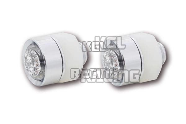 LED-Richtingaanwijzer MONO , heldere lens , chroom , E - keur - Klik op de afbeelding om het venster te sluiten
