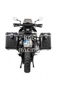 Touratech ZEGA Evo system pannier aluminium pour KTM 890 Adventure/ R / 790 Adventure / 790 R - 38L_45L - support noir , pannier Noir