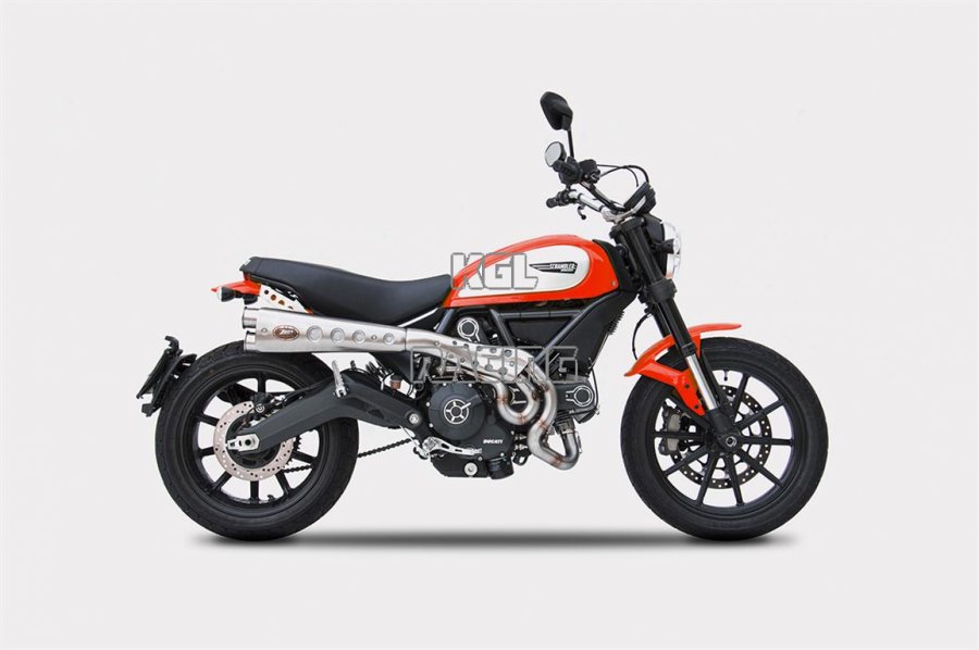 ZARD for Ducati Scrambler 800 Bj. '15-'16 Homologated Full System 2-1 high special edition Stainless steel - Click Image to Close