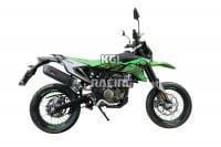 GPR voor KL MOTOR KXE 125 Enduro / Motard 2022 e5 - Gekeurde demper met katalisator Furore Evo4 Nero